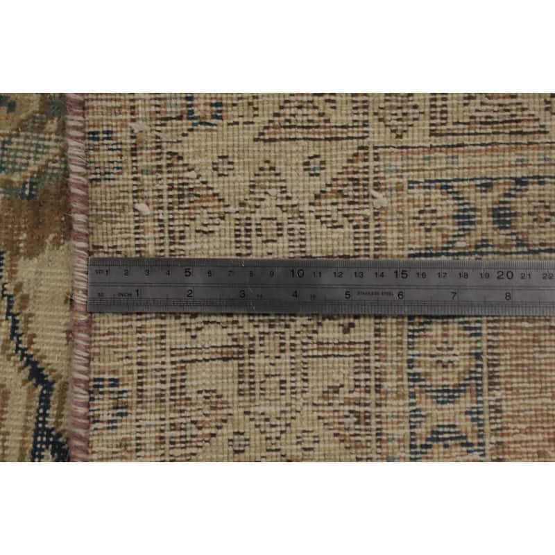 Hand Knotted Oriental 100% Wool Carpet Traditional Geometric Oranges & Rust Heriz Area Rug - 5' 9'' X 4' 2''