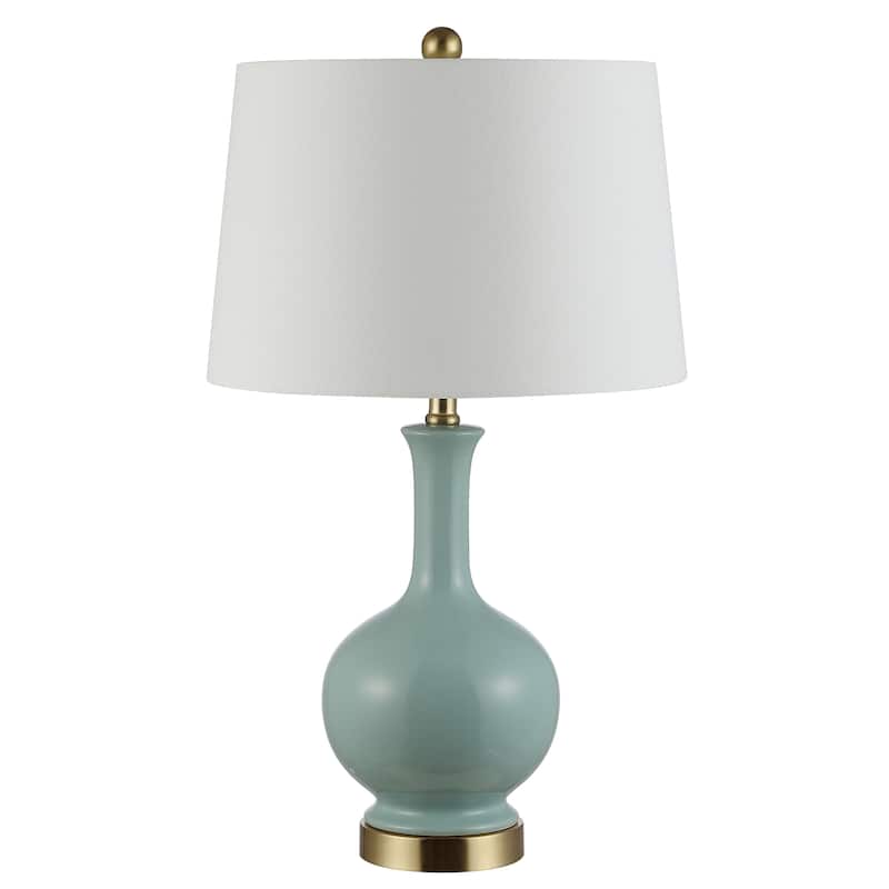 SAFAVIEH Lighting 26-inch Bowie Ceramic Table Lamp - 15" x 15" x 26"