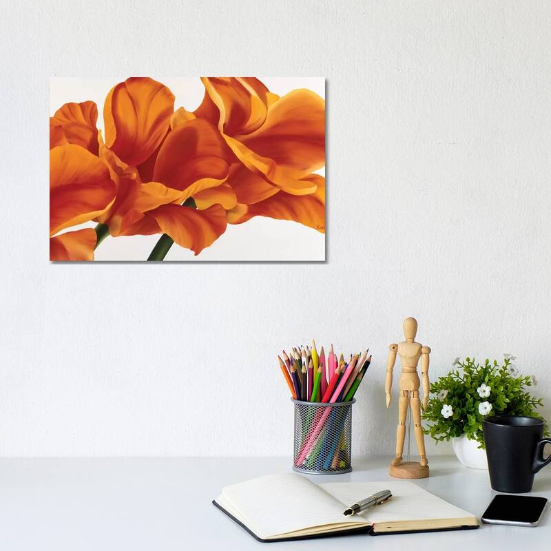 iCanvas "Fancy Flower II" by Yvonne Poelstra-Holzhaus Canvas Print - 8x12x0.75