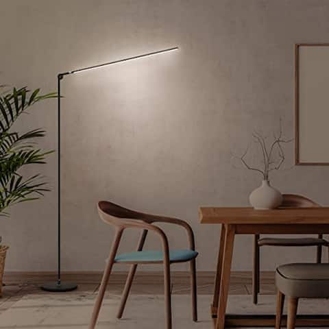 Brightech Libra LED Dimmable Floor Lamp - Black