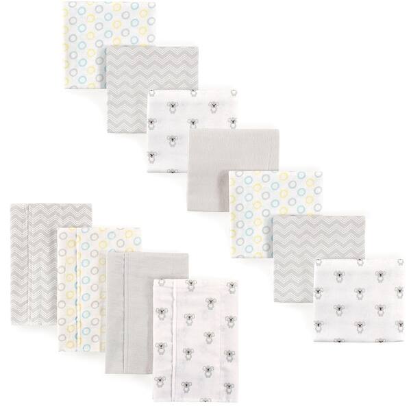 slide 1 of 1, Luvable Friends Unisex Baby Cotton Flannel Burp Cloths and Receiving Blankets, 11-Piece, Koala, One Size - Koala - One Size One Size - Koala