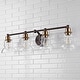 preview thumbnail 25 of 67, Modernist Vintage Metal/Glass Industrial Rustic LED Vanity, by JONATHAN Y