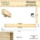 preview thumbnail 4 of 3, Minka Lavery 3883-L Divinely 5" Tall LED Wall Sconce with Acrylic