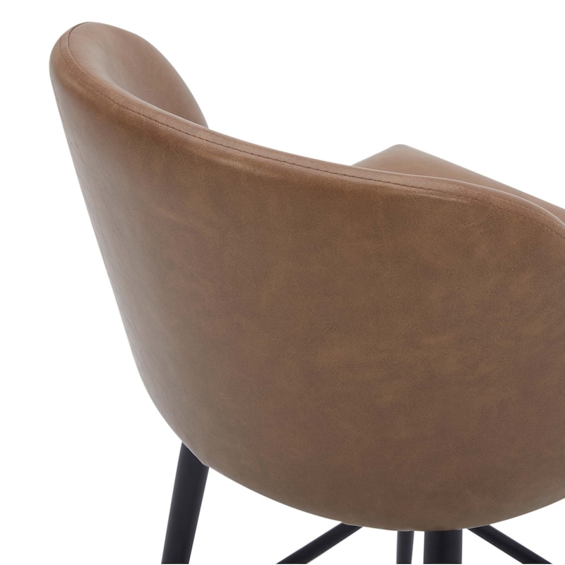 Charlotte Counter Height Swivel Barstool with Metal Legs Set