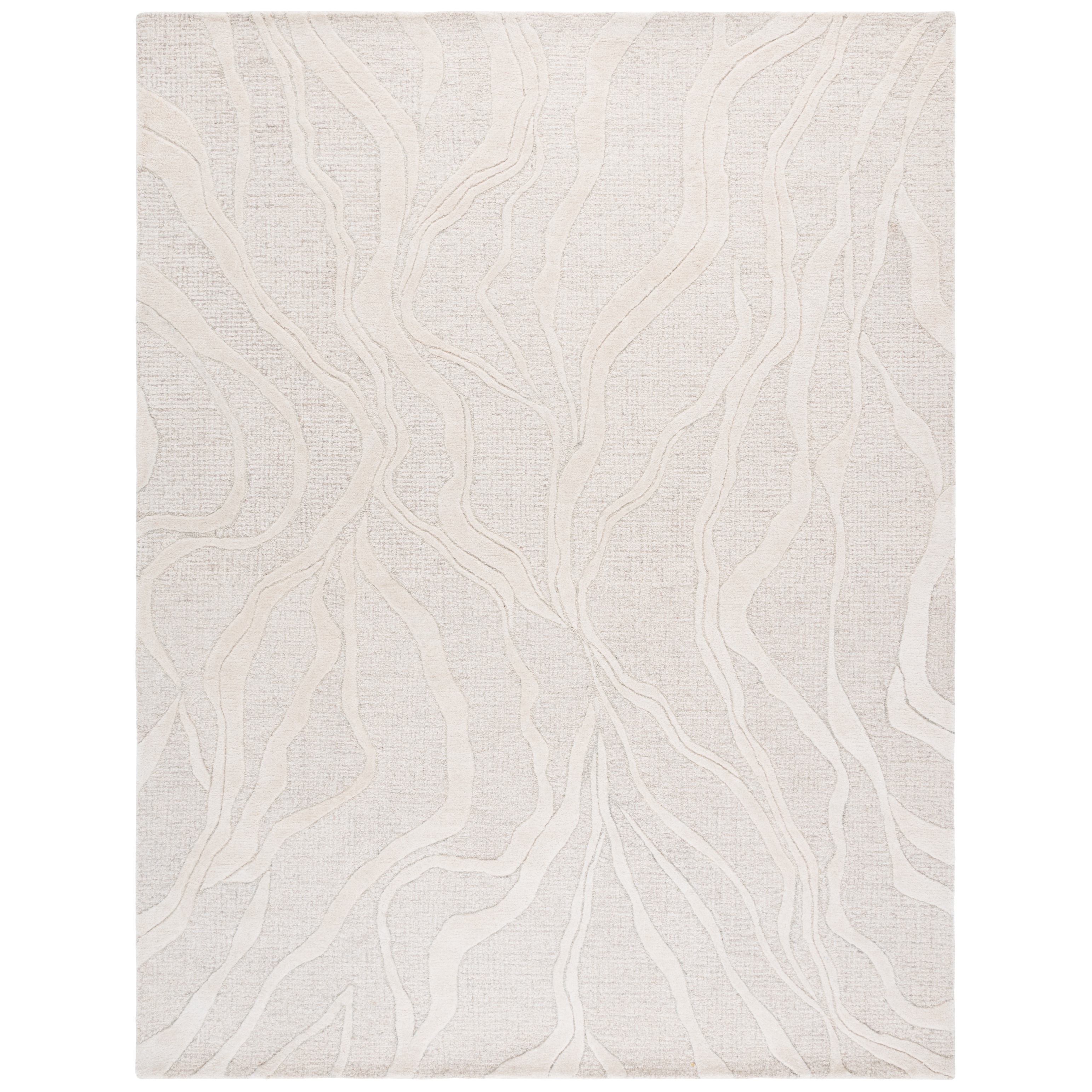 SAFAVIEH Handmade Ebony Josephien Modern Abstract Wool Rug