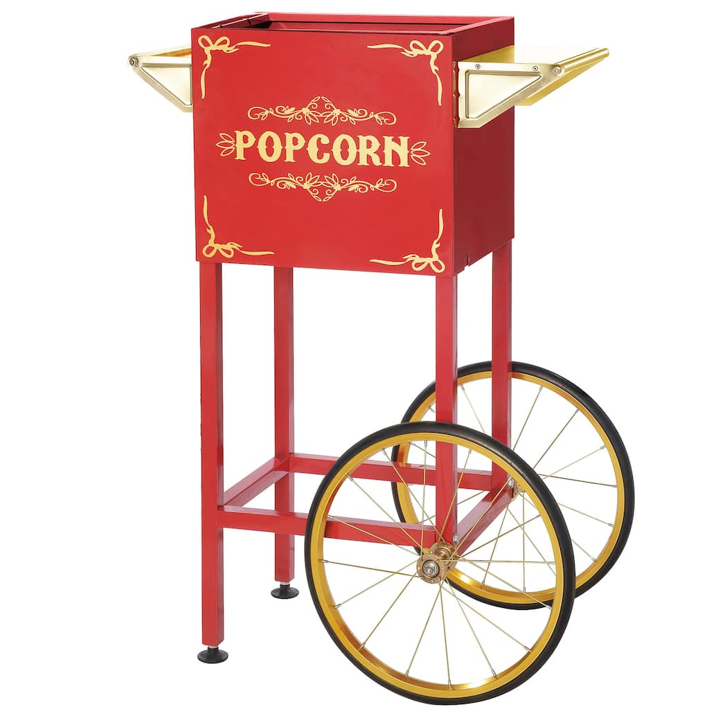 Popcorn Cart - Vintage Replacement Stand for 4 to 8-Ounce Poppers by Great Northern Popcorn (Red)