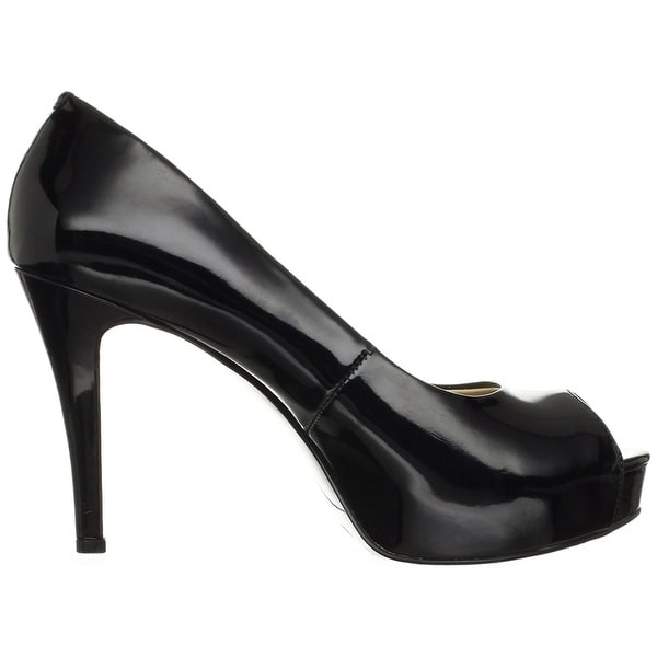 nine west platform peep toe pumps