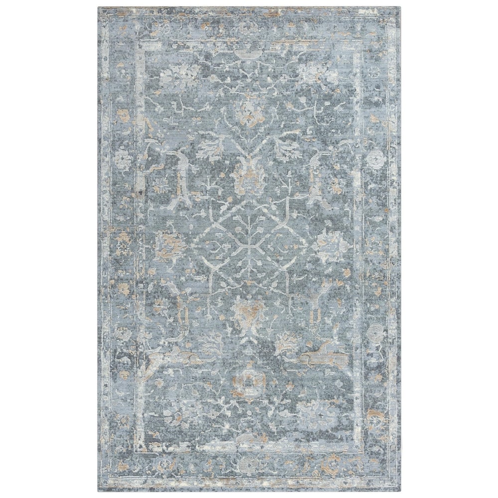 Alora Decor Radiant Floral Wool Blend Area Rug