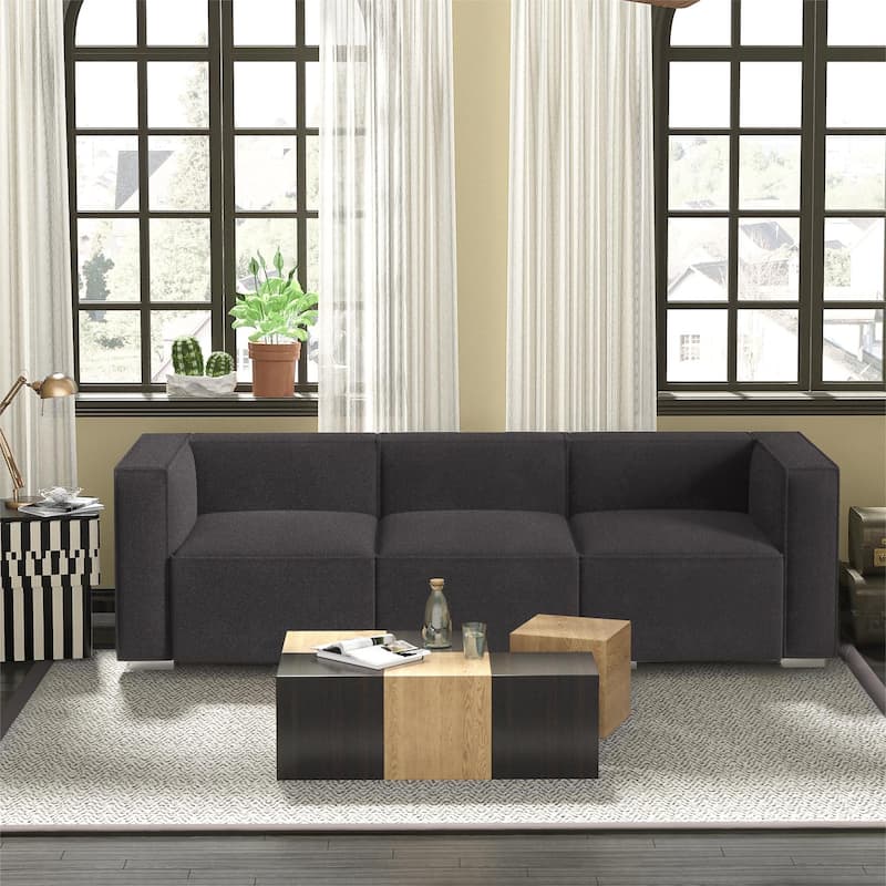 Wayna 3-seater sofa, sofa with solid wood frame, Living Room Sofa - 31.5"*97"*7"