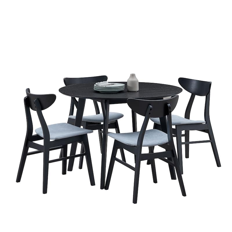 42.01" Modern Round Dining Table, Wooden Table Seats 4, Suitable for Apartment, Living Room, Dining Room, and Patio