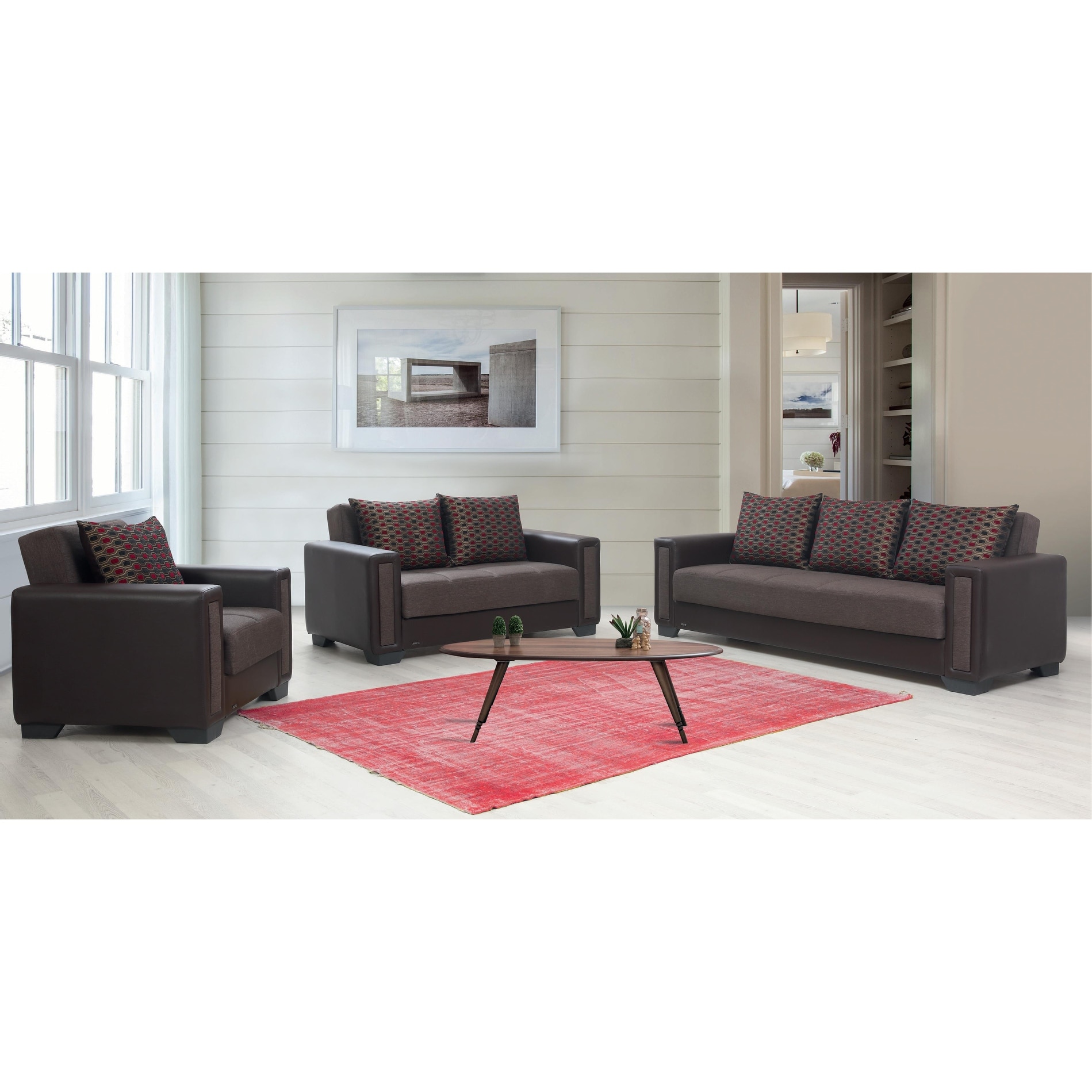 2 piece carter outlet storage sleeper sectional