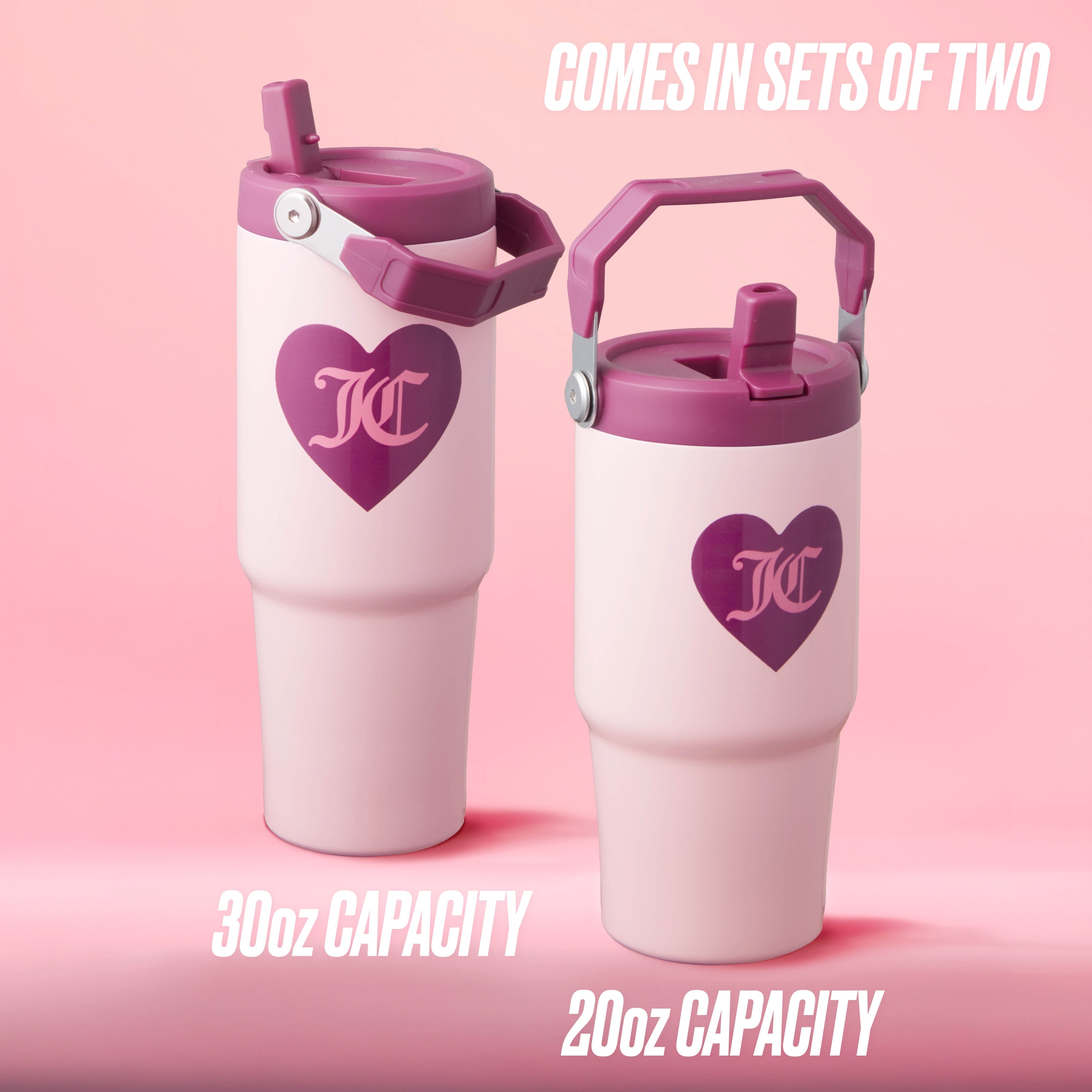 Juicy Couture Flip Flow Hydration Stainless Steel Screw Top