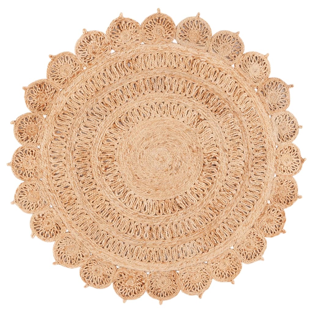 SAFAVIEH Flatweave Natural Sulekha Fiber Farmhouse Jute Rug