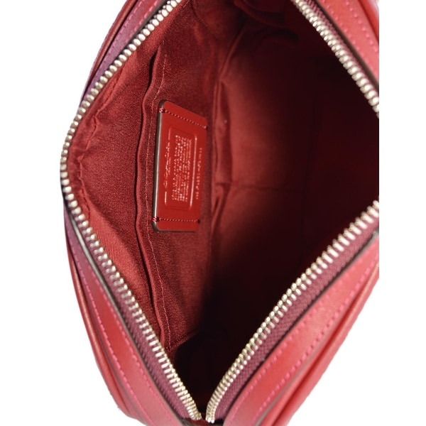 red coach crossbody purse