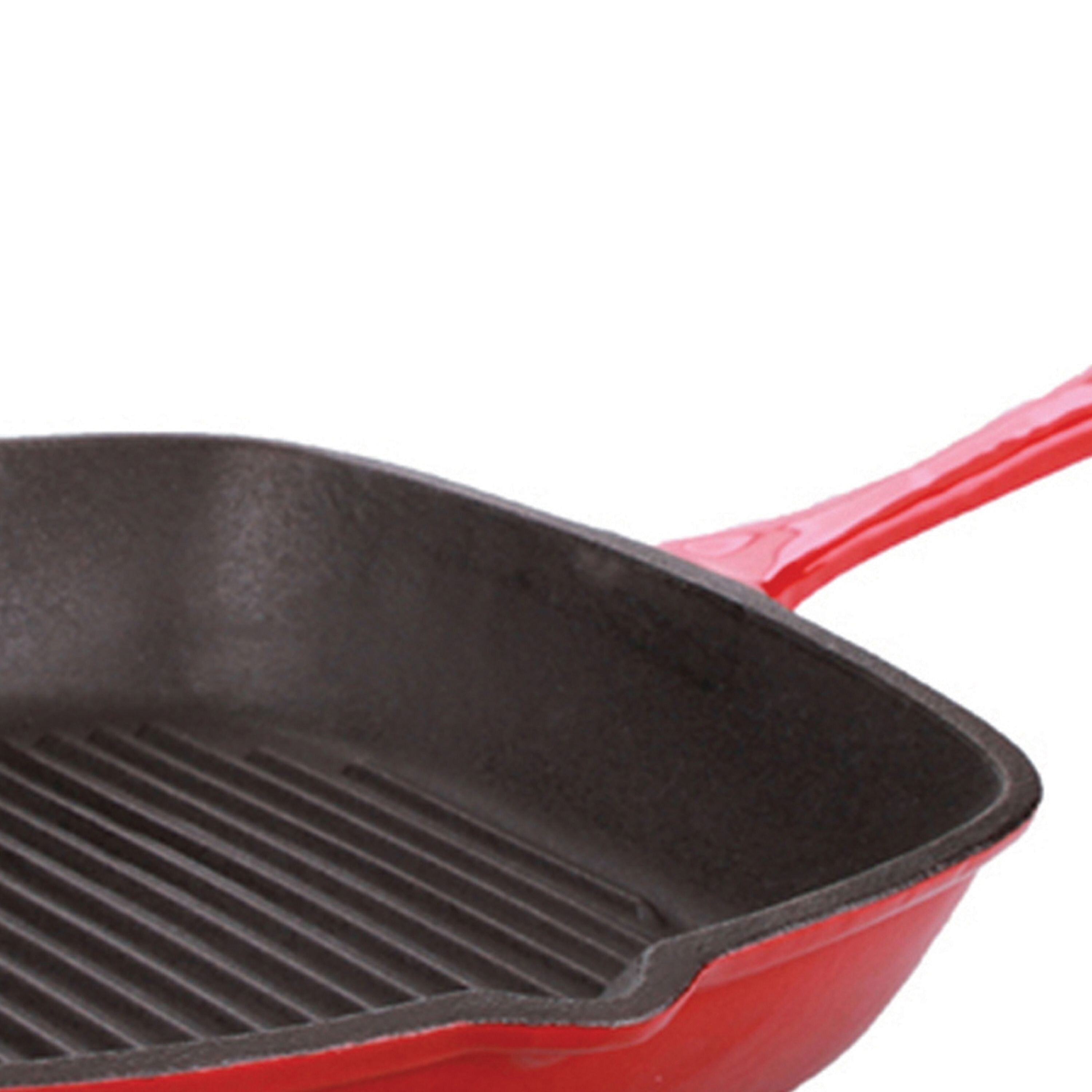 BergHOFF Neo 10Pc Cast Iron Cookware Set, Red