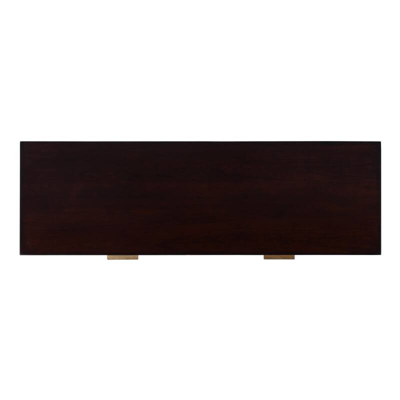 Kai 2 Drawer 46" Burl Wood Console Table