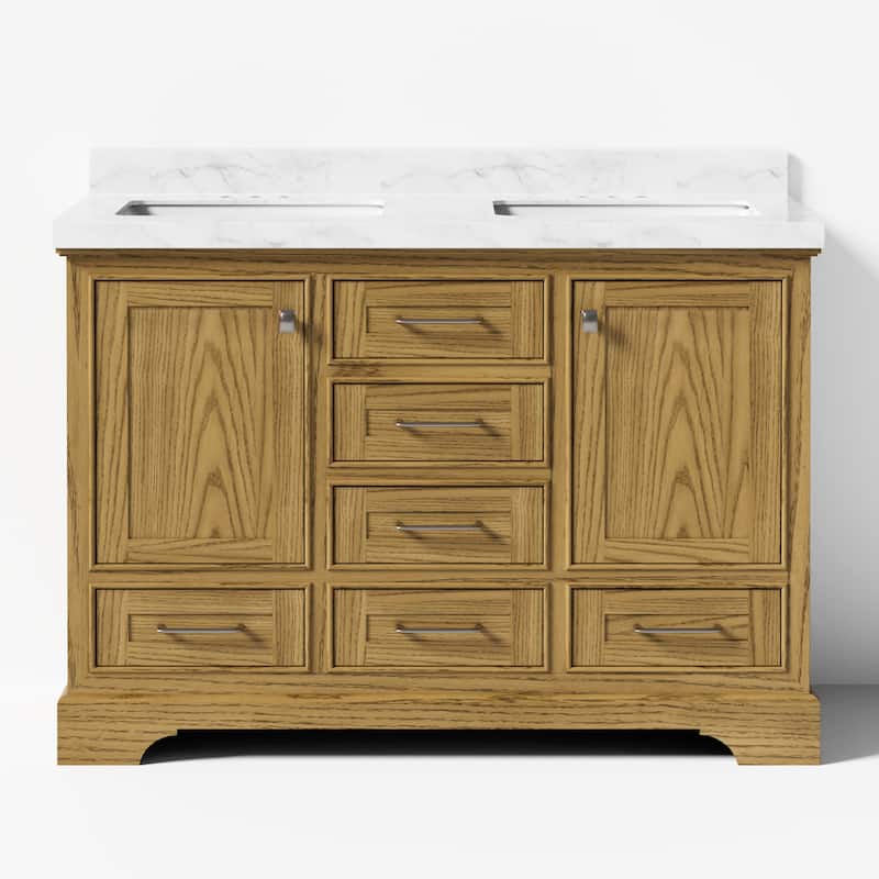 Bathroom Vanity Set Pre-installed Large Space Double Sink