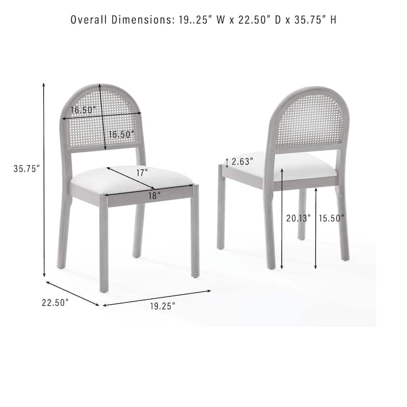 Crosley Kennedy 2-Piece Dining Chair Set