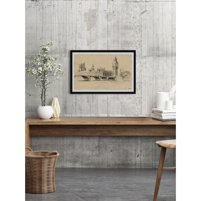 Big Ben Sketch Framed Print