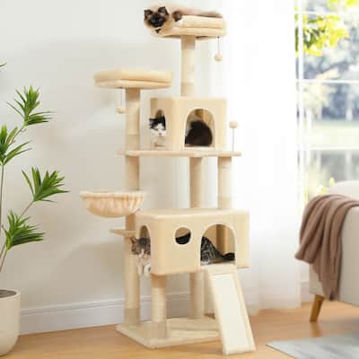Cat Tree Tower Large Scratching Posts Tower for Bigger Cats