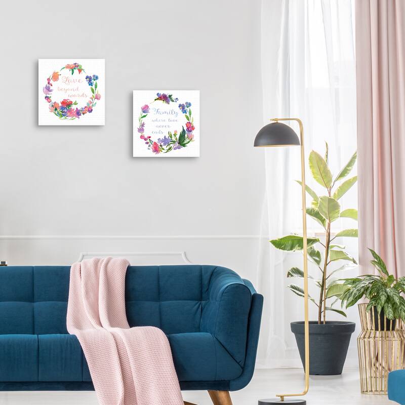 Love Beyond Words, Where Love Never Ends Canvas Art Prints