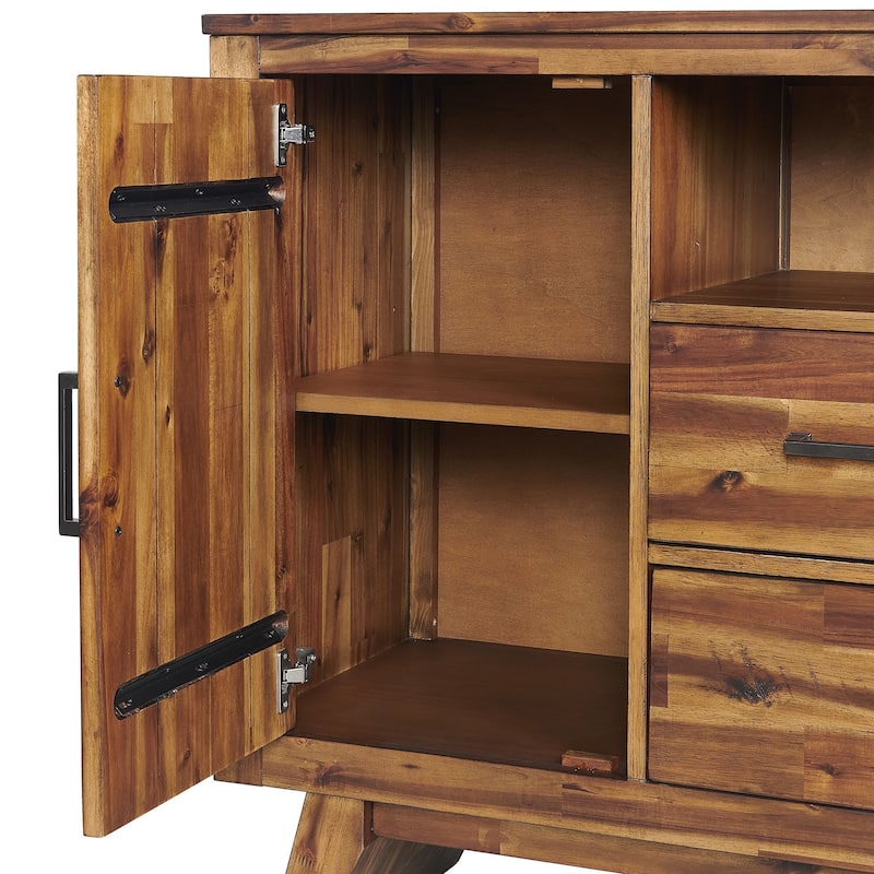 Vantage 70" 3-Drawer Sideboard, Ornate Spice Acacia