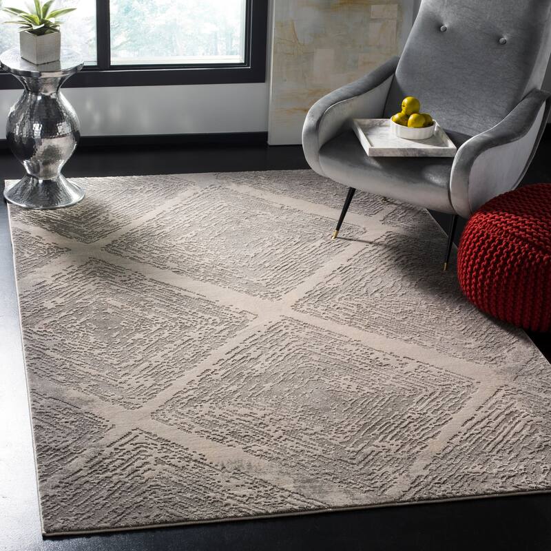 SAFAVIEH Meadow Crescenza Modern Abstract Rug - 9' x 12' - Taupe