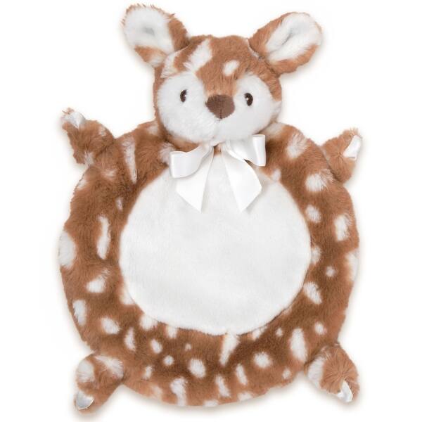 slide 2 of 6, Bearington Baby Wee Willow 9" x 7" Small Fawn Security Blanket