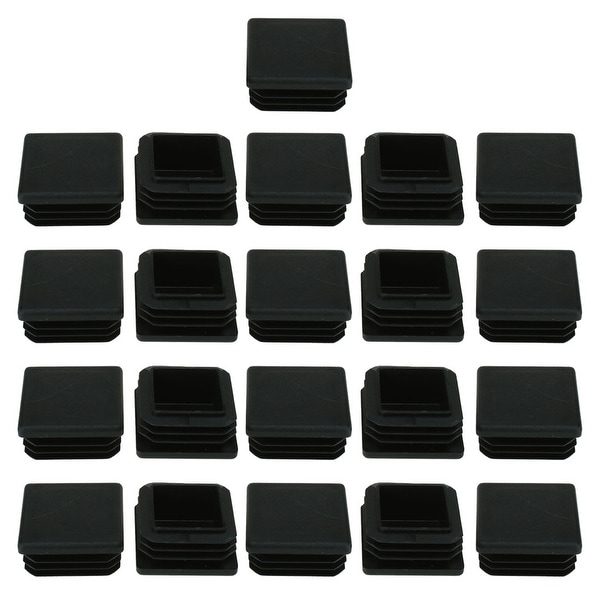Square Tube Inserts Chair Floor Protector for 1.26" to 1.34" Inner Size 21pcs