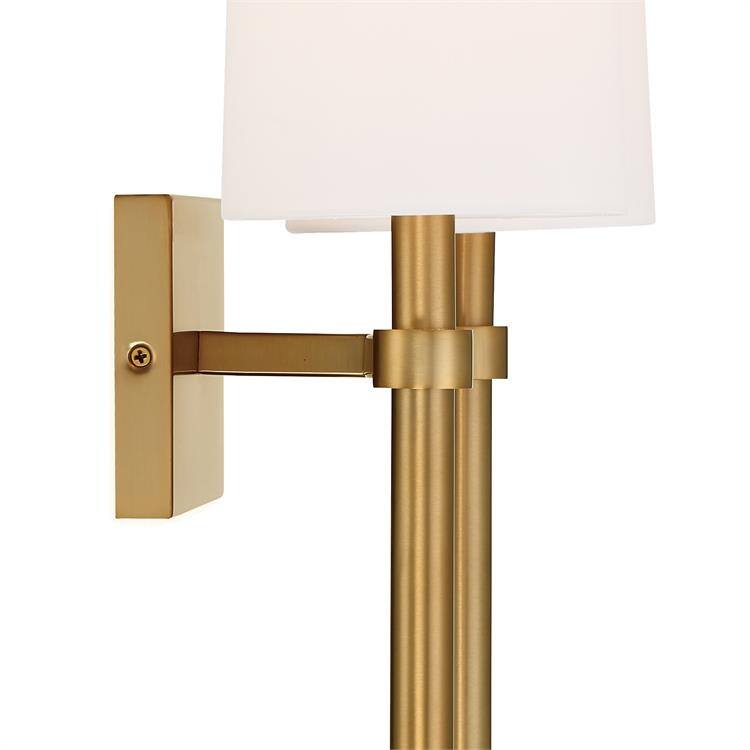 Bromley 2 Light Vibrant Gold Wall Mount - 13.75'' W x 18.37'' H x 7.125'' D