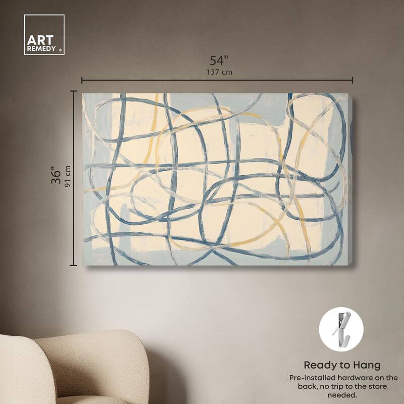 Unbroken Line I Canvas by Art Remedy, Gallery Wrapped
