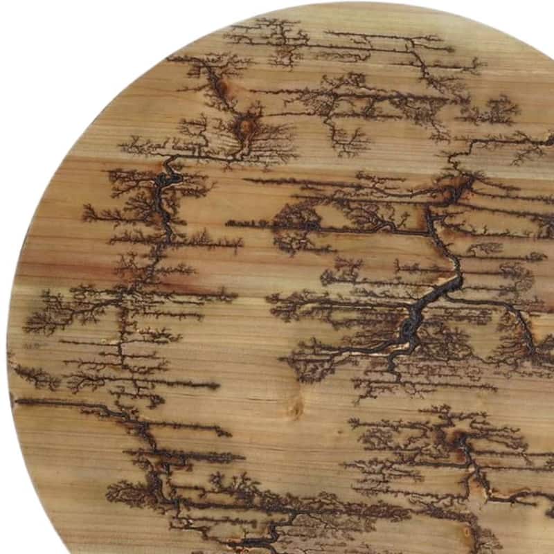 HomeRoots 18" X 18" Black And Brown Wood Hanging Wall Decor