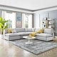 preview thumbnail 5 of 74, Commix Down Filled Overstuffed Velvet 5-Piece Sectional Sofa