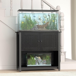 40-50 Gallon Fish Tank Stand with Cabinet - Bed Bath & Beyond - 38464990 - Under Bed Tank Stands
