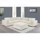 Option Beige with 2 Corner Chairs and 1 Ottoman