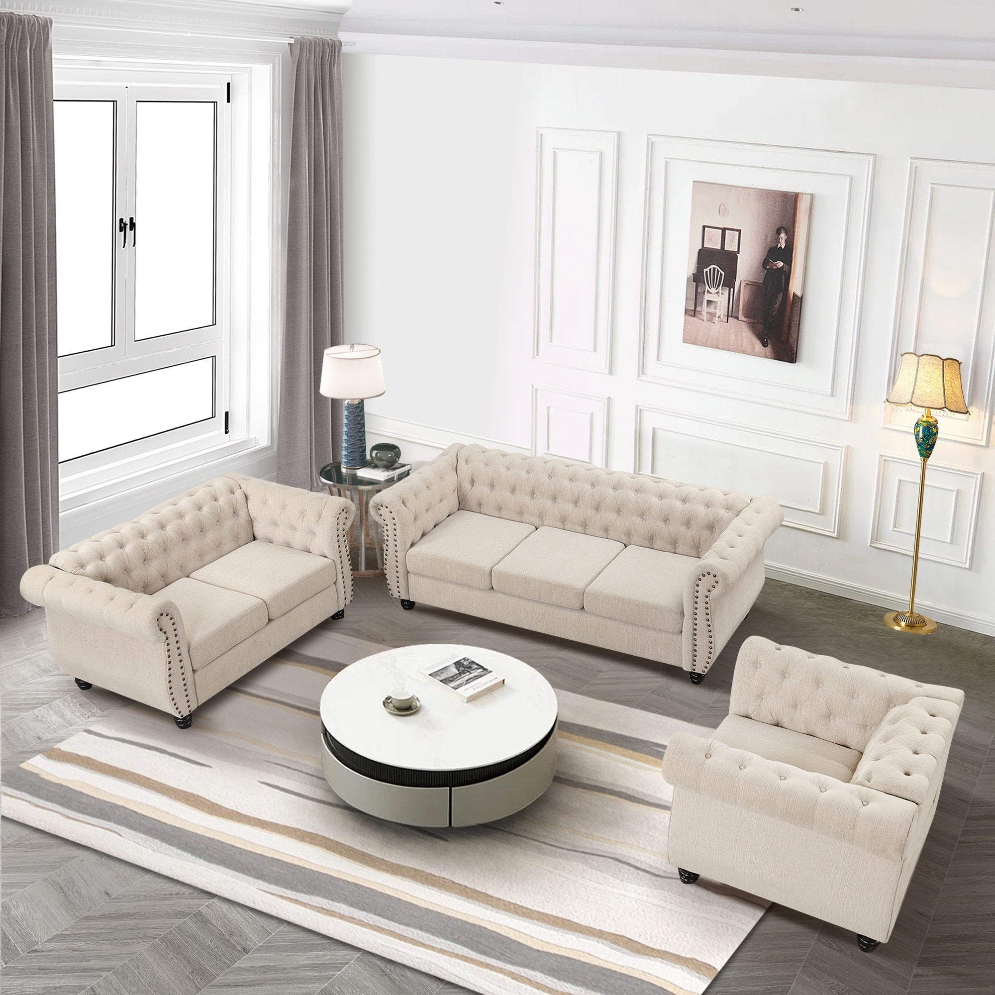 3 piece reclining living best sale room set under $1000