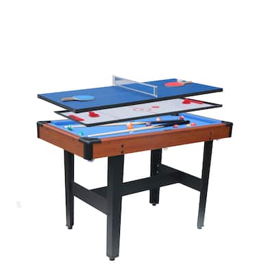 48″ 3-in-1 Multi Game Table - Combo Game Table Set - Billiards/Pool