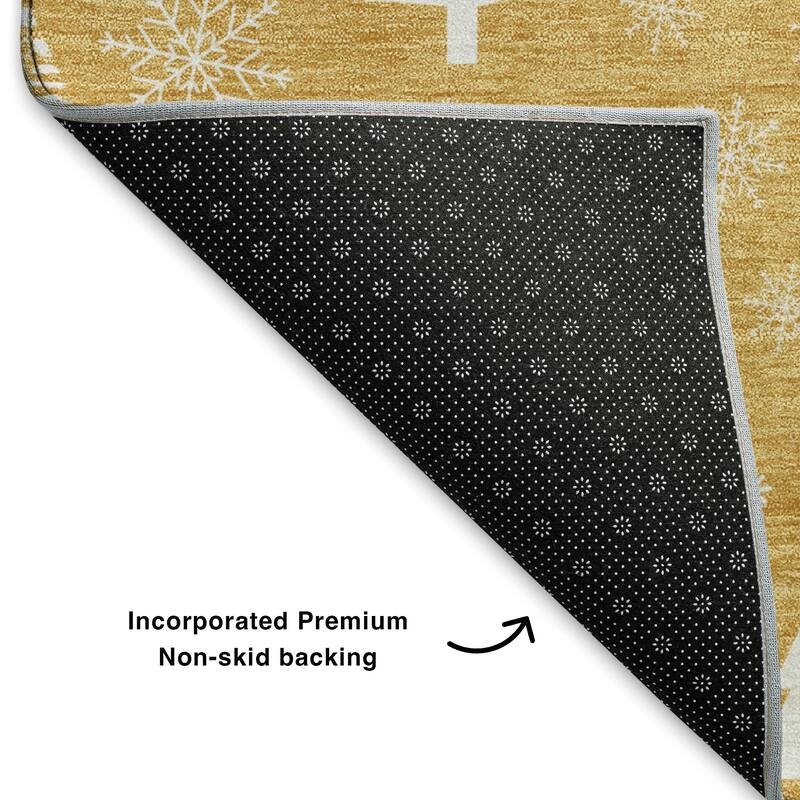 Premium Washable Super Soft Christmas Tree Mayfield Rug