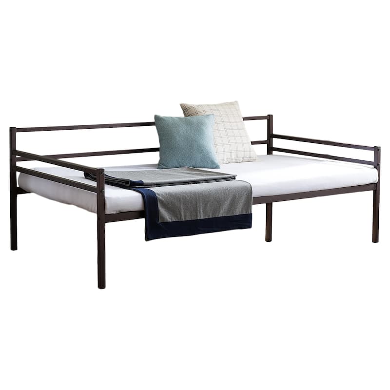Bronze Metal Day Bed With Trundle