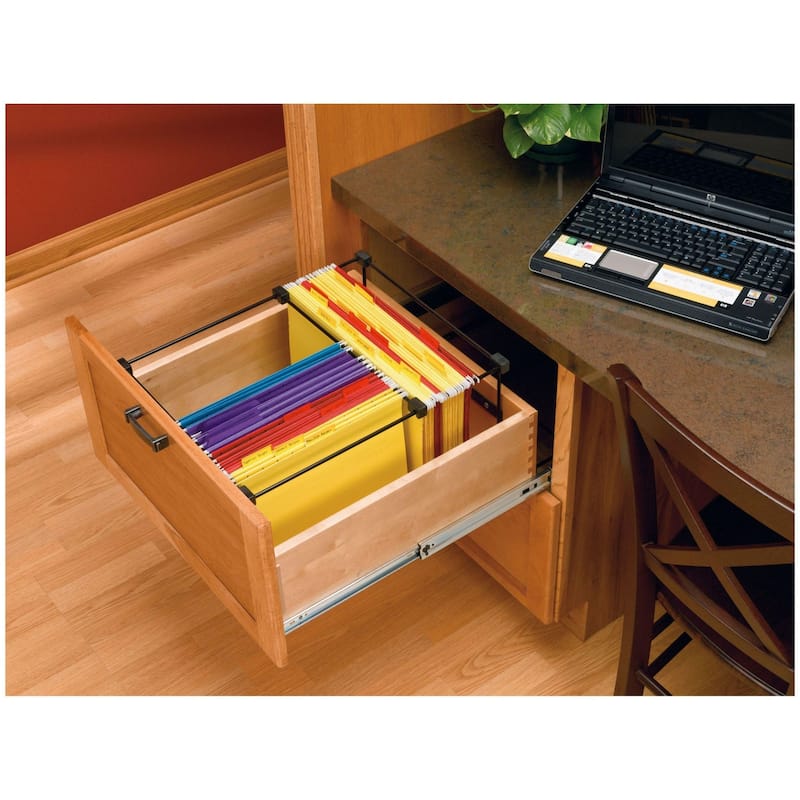 Rev-A-Shelf FD Series 13 Inch Wide Drop In File Drawer Organizer