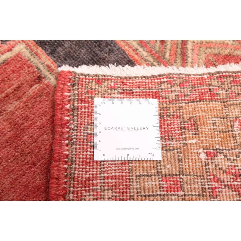 ECARPETGALLERY Hand-knotted Konya Anatolian Red Wool Rug - 3'5 x 13'6