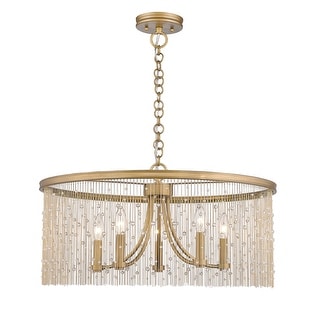 Golden Lighting Marilyn 5 Light 25" Wide Taper Candle Chandelier with