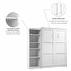 preview thumbnail 26 of 54, Pur Queen Murphy Bed with Storage Unit (90W) by Bestar