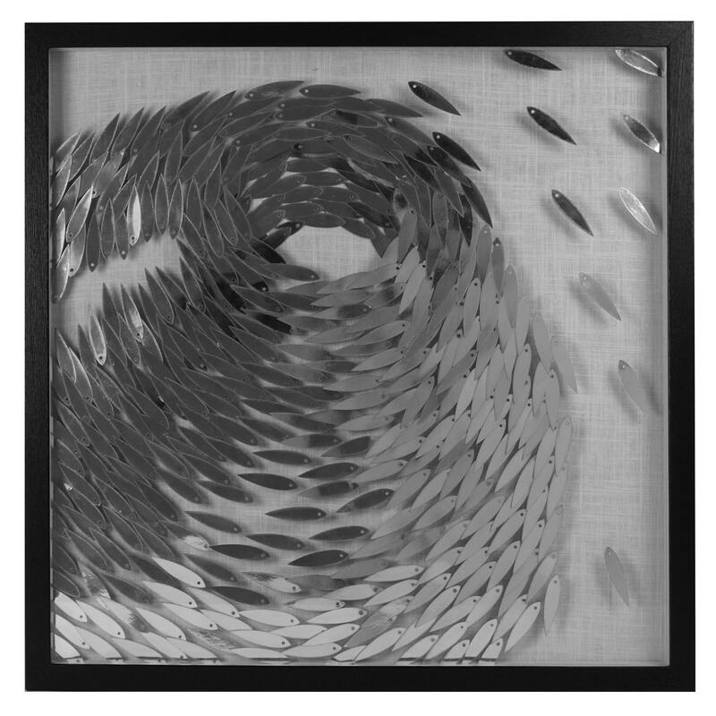 HUJI Fish Whirlpool Shadow Box Wall Decor