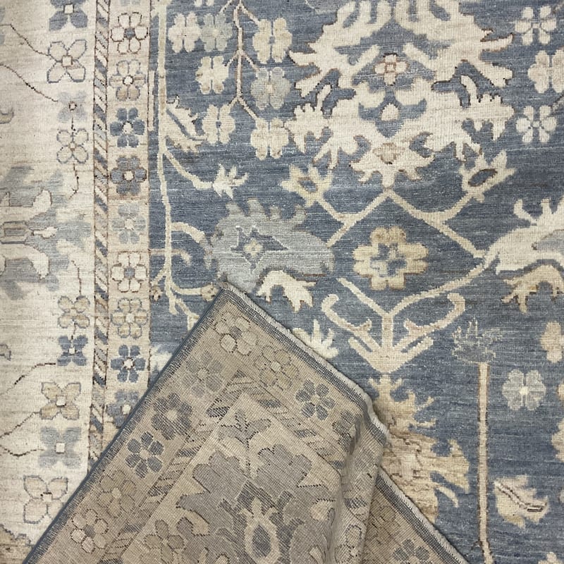 HERAT ORIENTAL Handmade Vegetable Dye Oushak Wool Rug - 13'2" x 19'2"