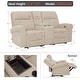 preview thumbnail 35 of 118, MCombo 64.6" Wall Hugger Power Loveseat Fabric Recliner Sofa with USB Ports
