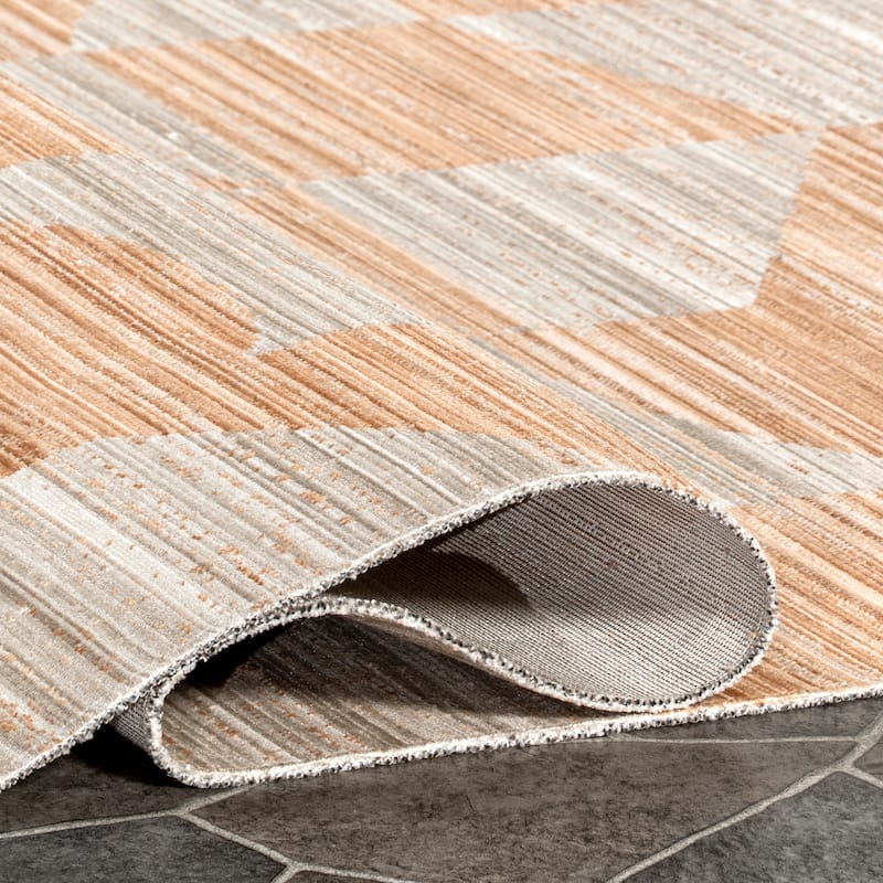 Nuloom Aranea Abstract Machine Washable Indoor/Outdoor Area Rug