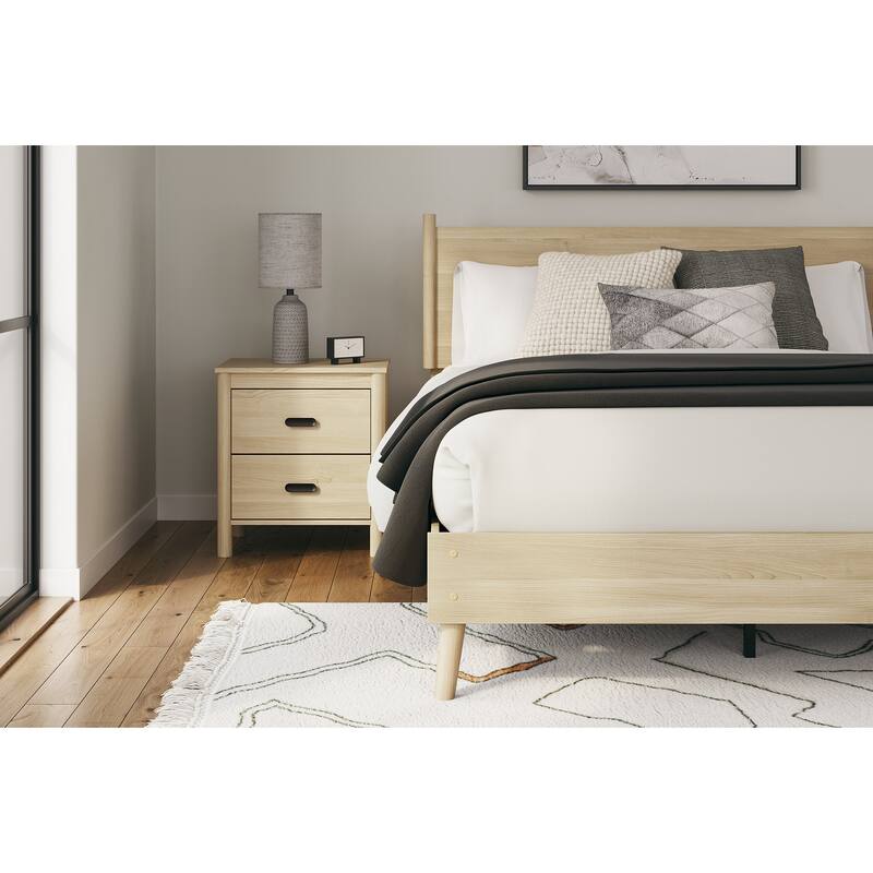 Signature Design by Ashley Cabinella Beige Platform Panel Bed