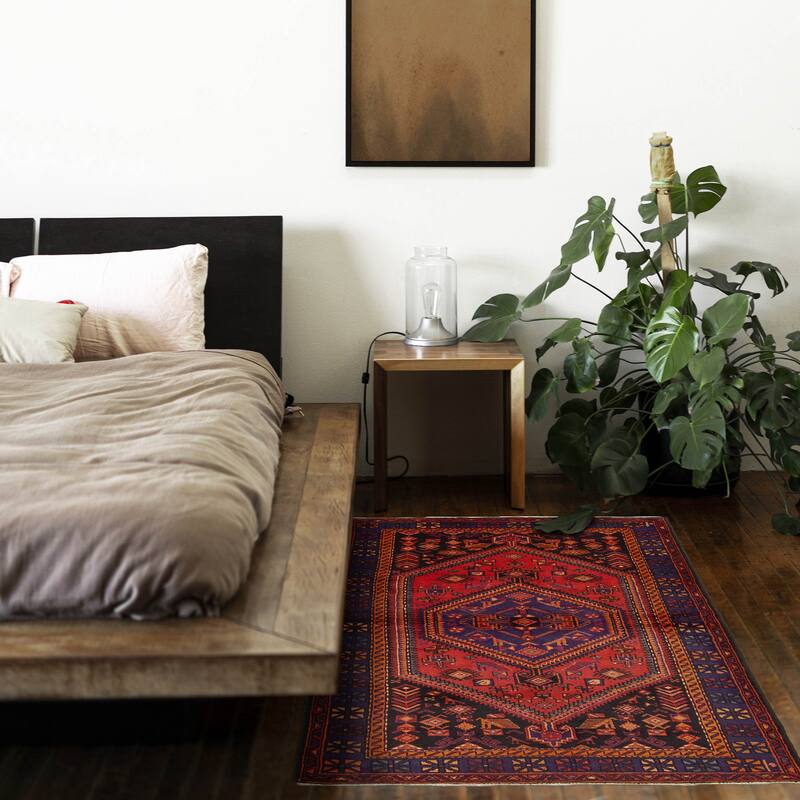 ECARPETGALLERY Hand-knotted Anadol Red Wool Rug - 4'9 x 7'6