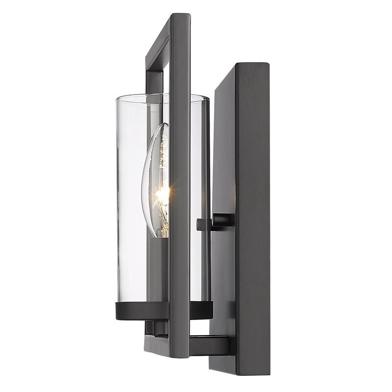 Golden Lighting Marco 1-light Wall Sconce in Matte Black - Matte Black - Matte Black